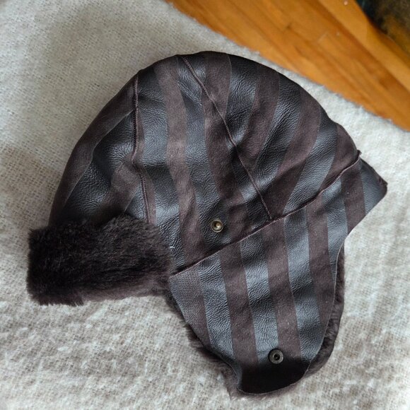 Rich Brown Aviator Trapper hat - Picture 3 of 8